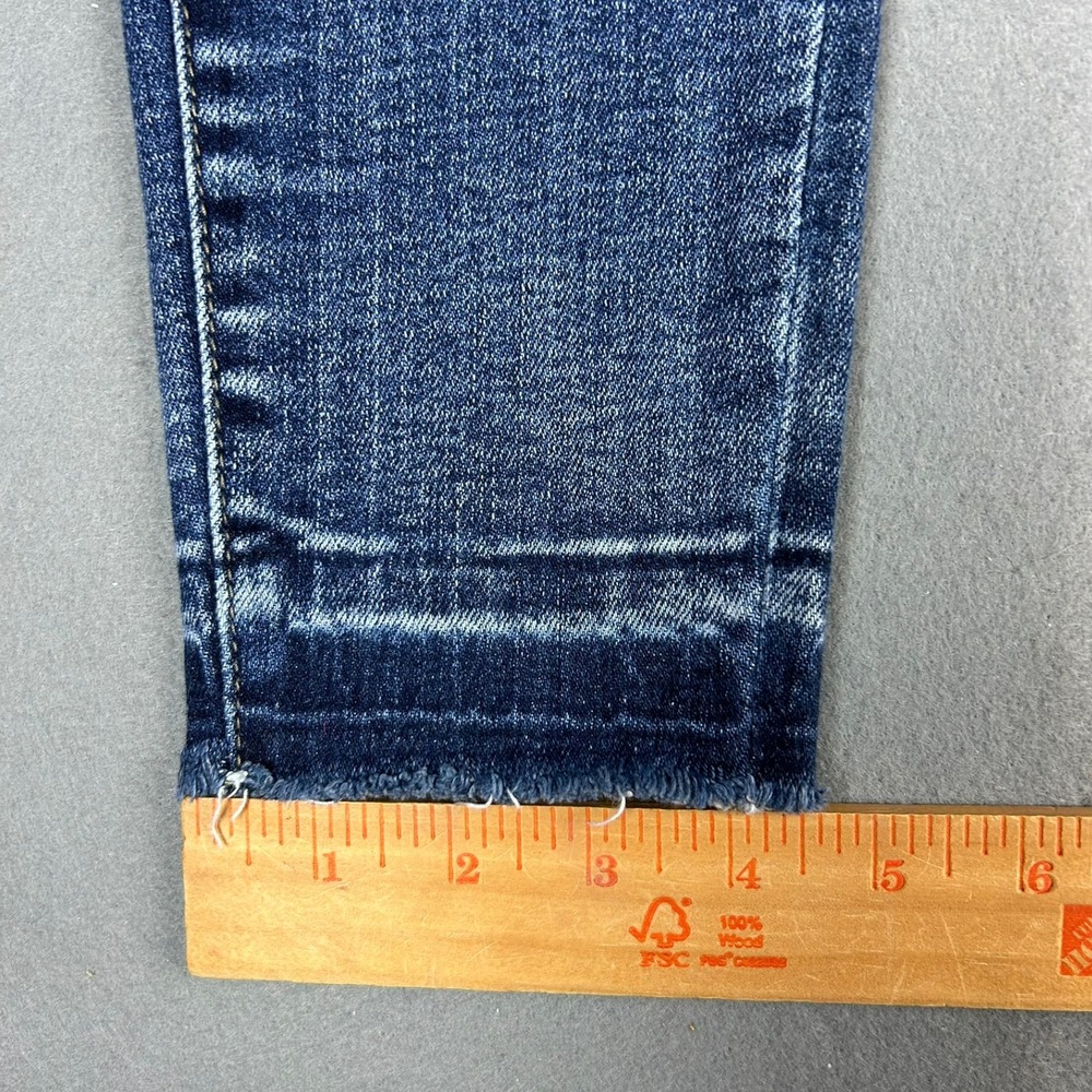 Judy Blue Skinny Jeans Distressed‎ Raw Release Hem Women 7/28 Blue - Picture 8 of 13